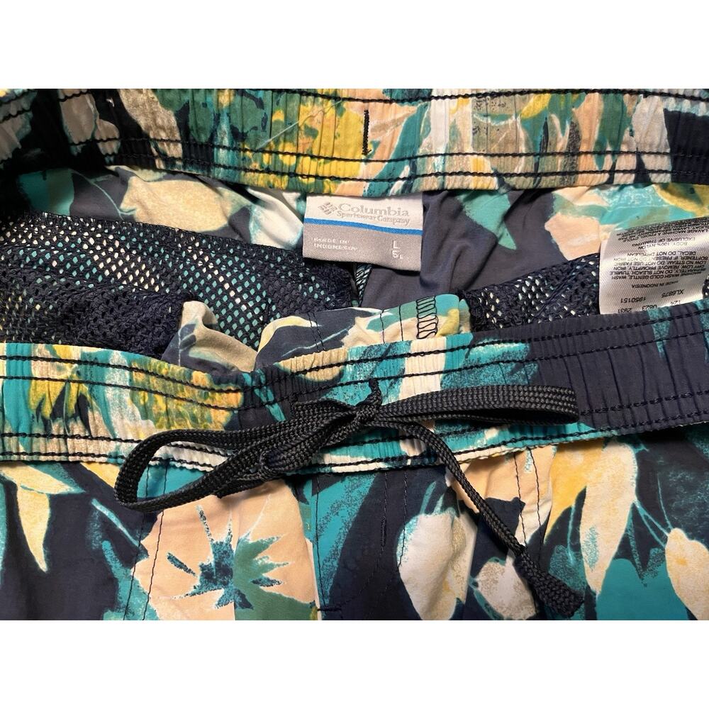 Columbia Walnut River Floral Print Nylon Quick Dry 5" Shorts XL6875 Womens Large - Picture 5 of 10